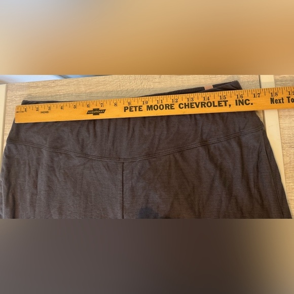 Lunya Cool High Rise Lounge Pant Grey Microstripe Comfy Supima Cotton Size XL - Picture 5 of 11